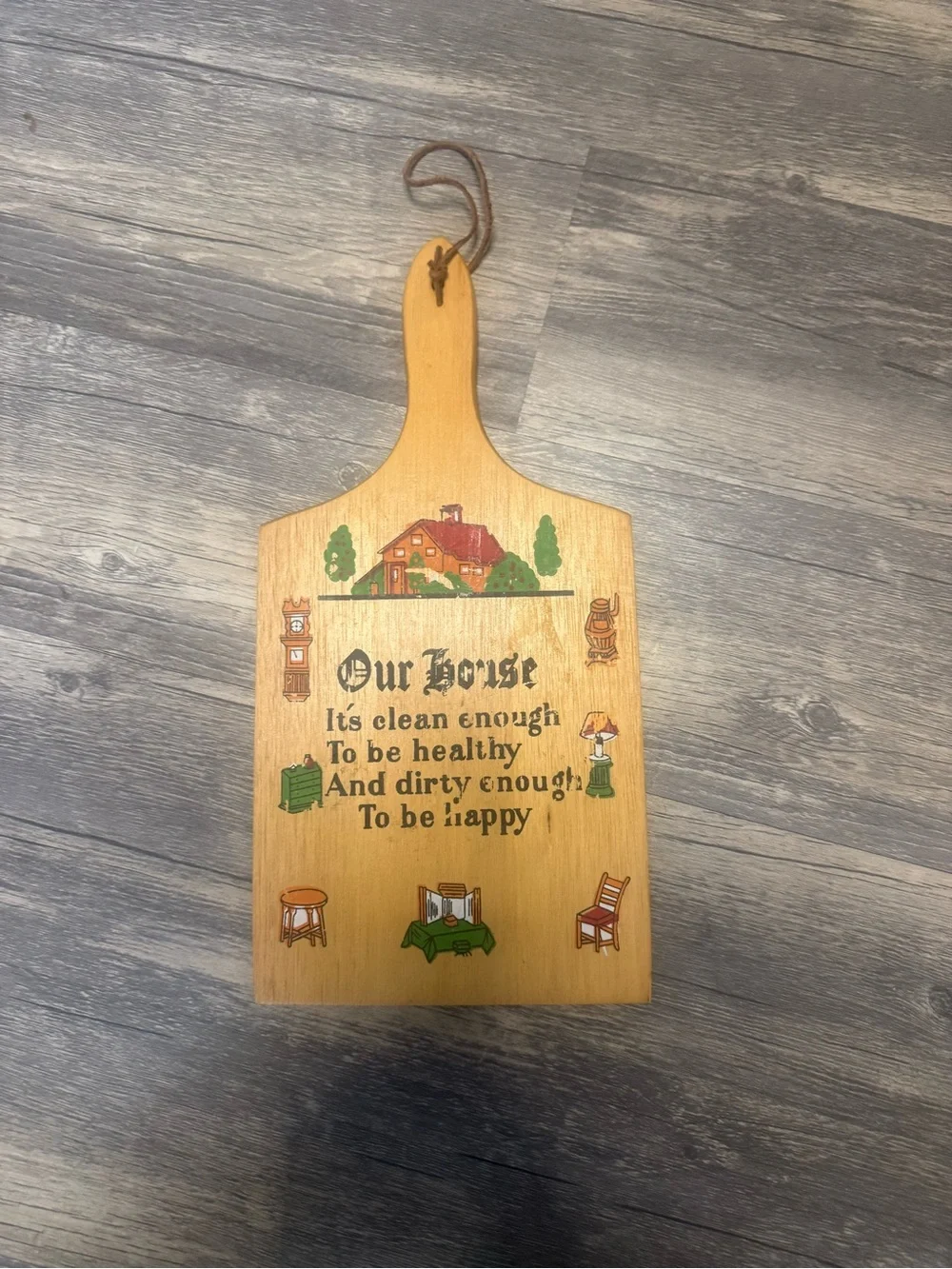 Vintage Wooden Cutting Board 